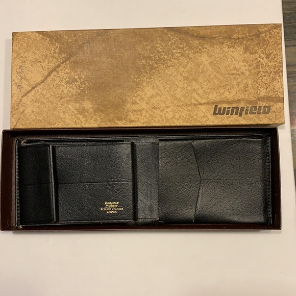 SALE!!! Winfield Classic  vintage Leather wallet bifold.  3 - Picture 4 of 13